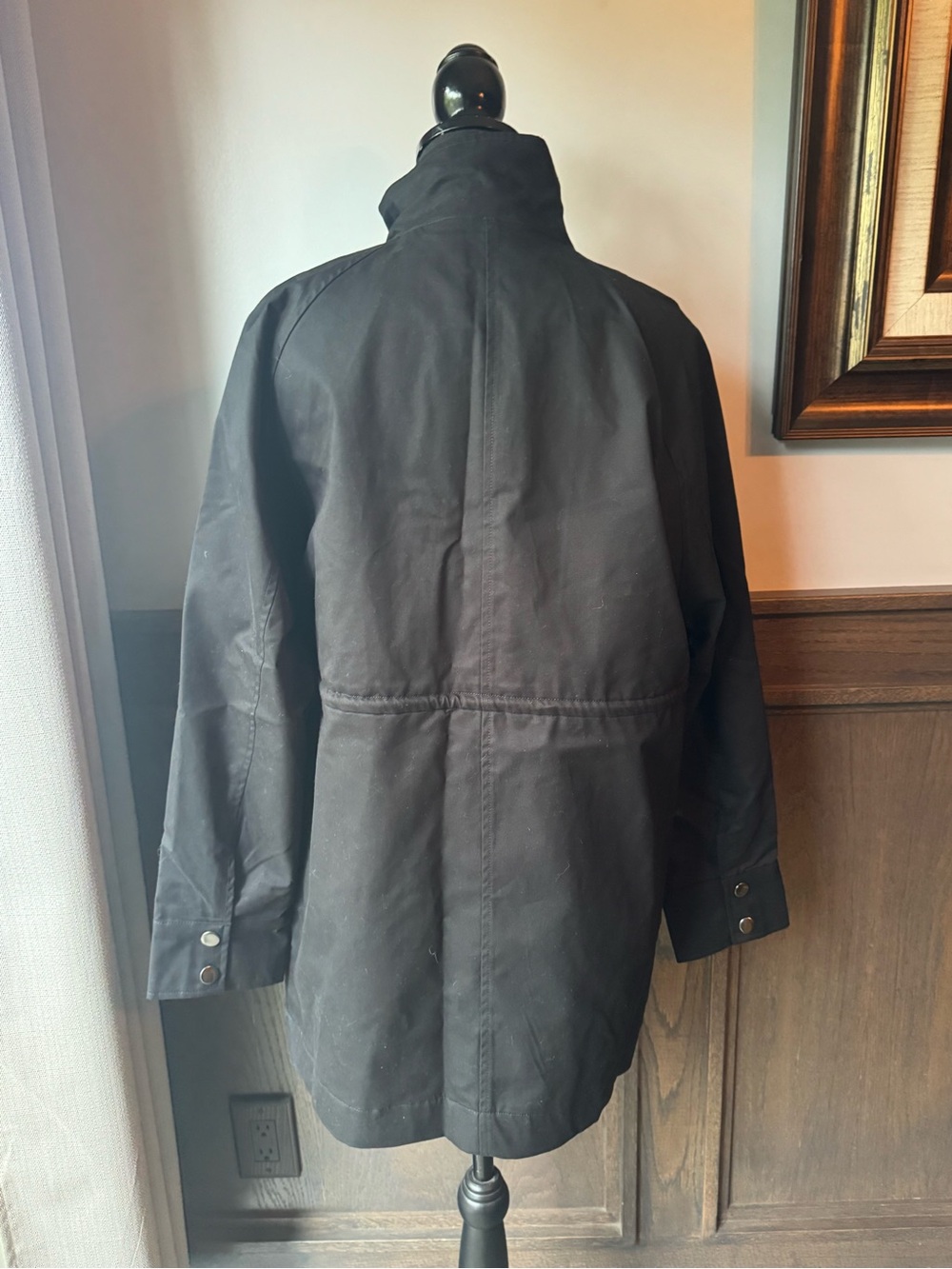 A new day Women's BlackDrawstring Waist Parka Jacket small NWT - Picture 9 of 10